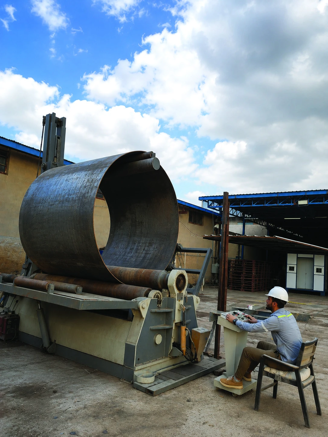 آلة درفلة الصفائح الفولاذية Steel Plate Rolling Machine